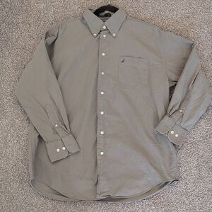Nautica Vintage Oxford Tan Button-Down Shirt